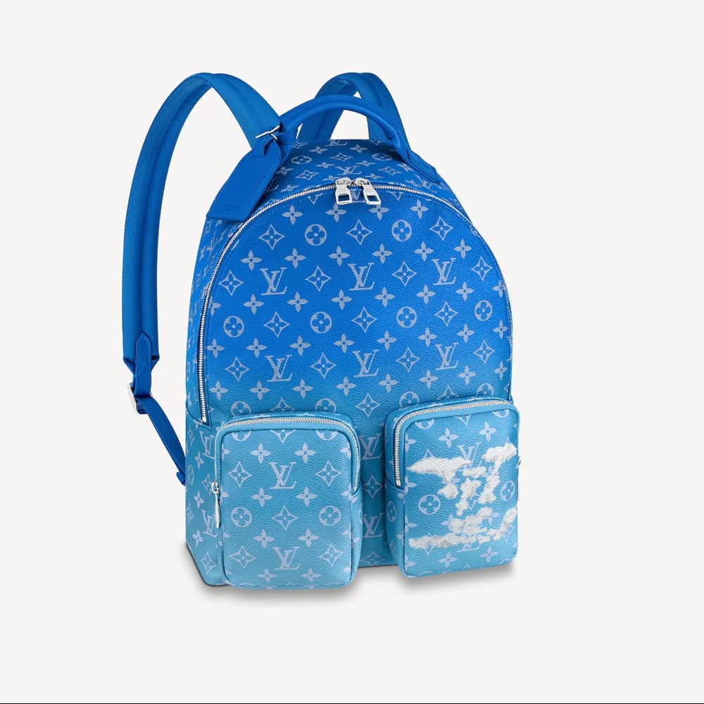 RARE NWT💙Louis Vuitton limited edition Virgil Abloh Clouds multipocket backpack - Picture 15 of 16